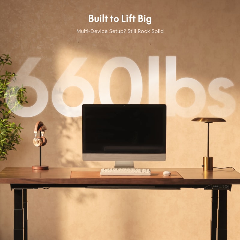 Premium 4-Leg Standing Desk E7 Plus Max|FlexiSpot Height
